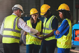 Team members safety meeting